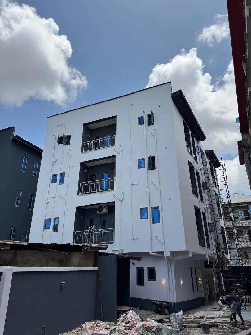 Completed apartment building