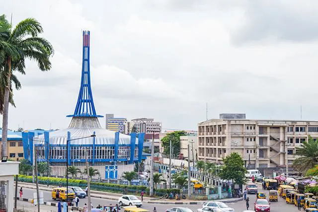 Street view of Yaba, Lagos